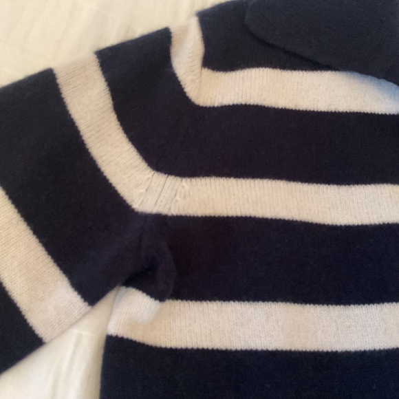 Banana Republic cashmere cropped rugby stripe sweater - Picture 7 of 10
